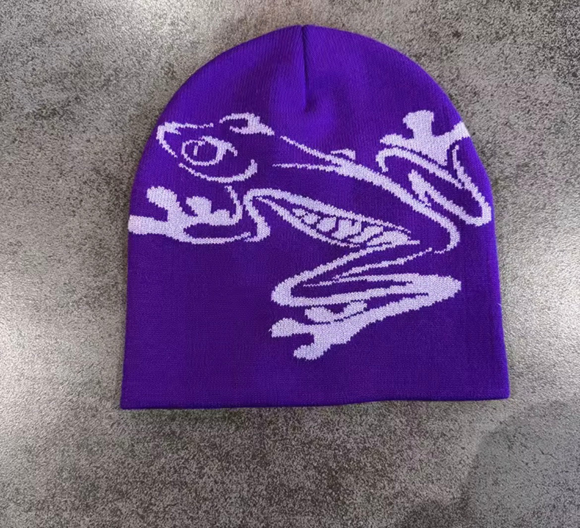 frog graphic beanie