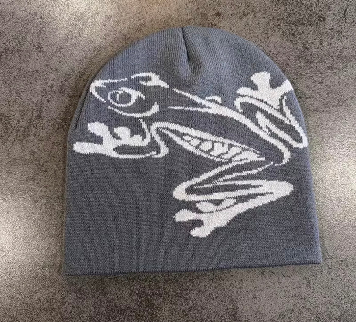 frog graphic beanie