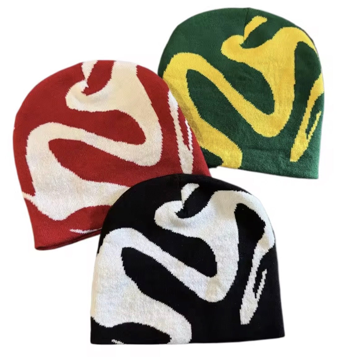 swervy graphic beanie