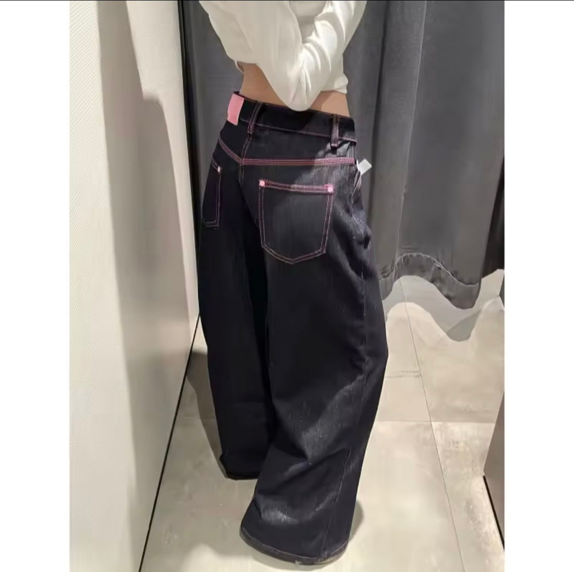 STRVN© “women pink flared jeans”