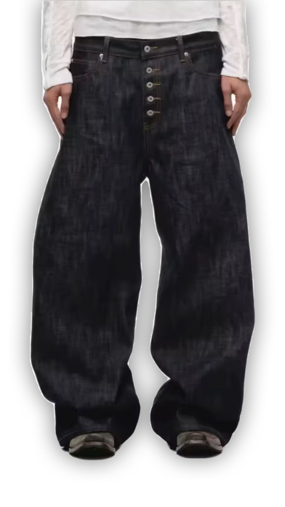 Strvn© “plain black modded jeans