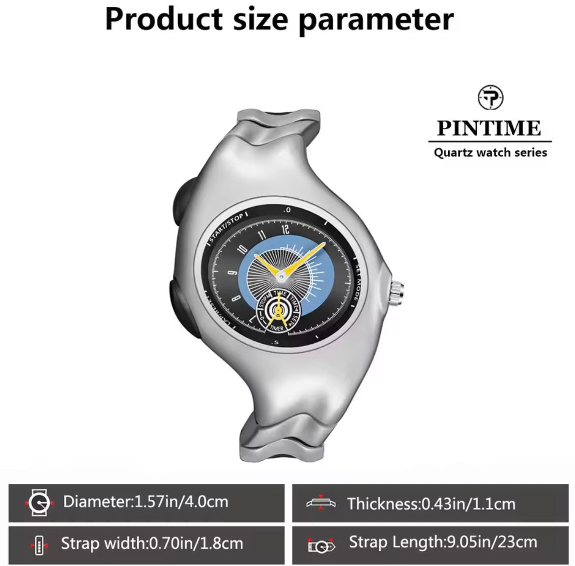 silver futuristic watches
