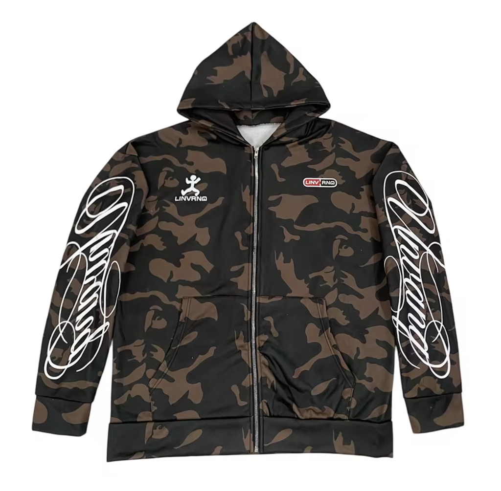 STRVN© “camo zip up”