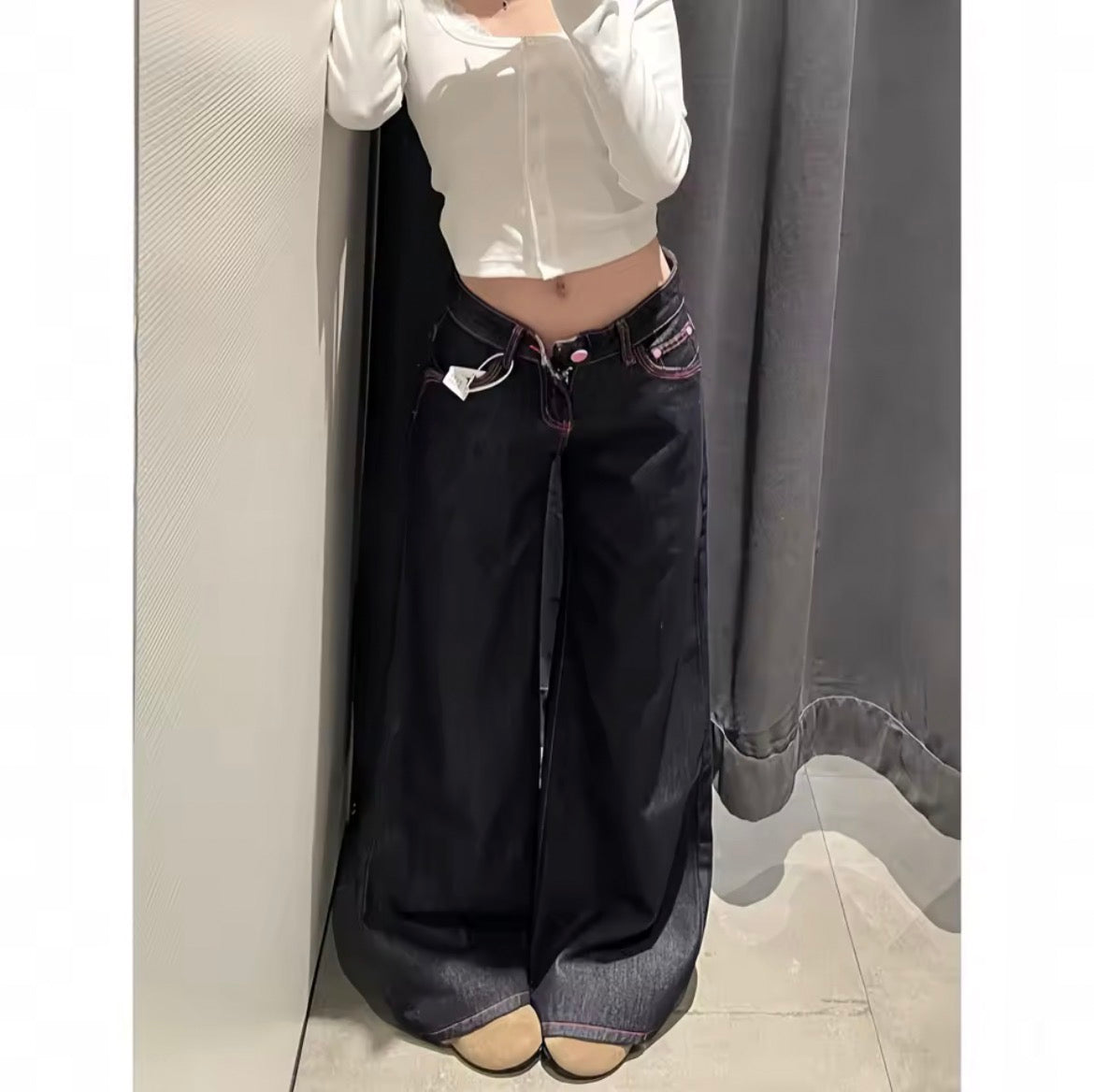 STRVN© “women pink flared jeans”
