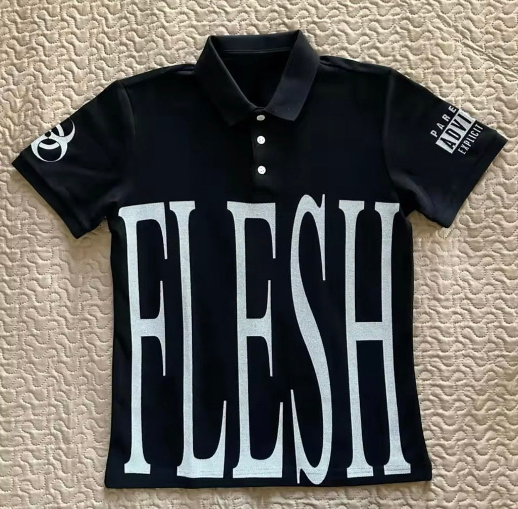 Flesh lst black polo